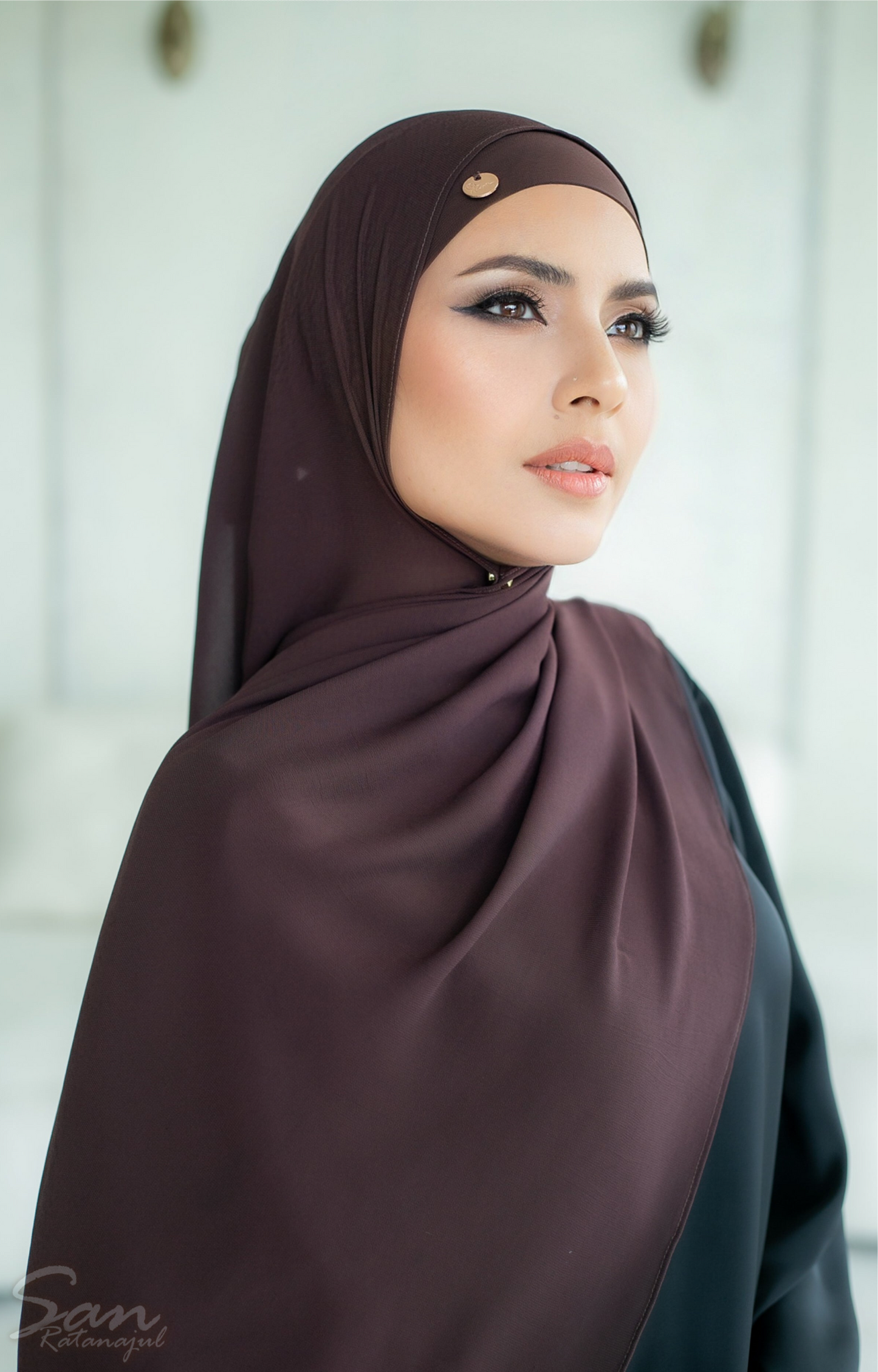 COFFEE BEEN ~ Sakinah: Chiffon Matching Hijab Set