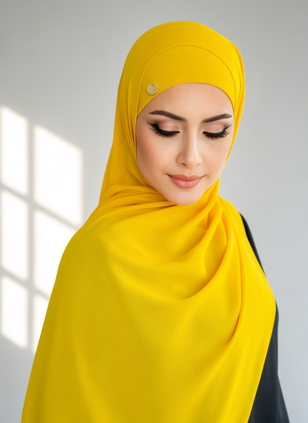 TUSCAN SUN ~ Chiffon matching hijab set. (Hijab+Underscarves)