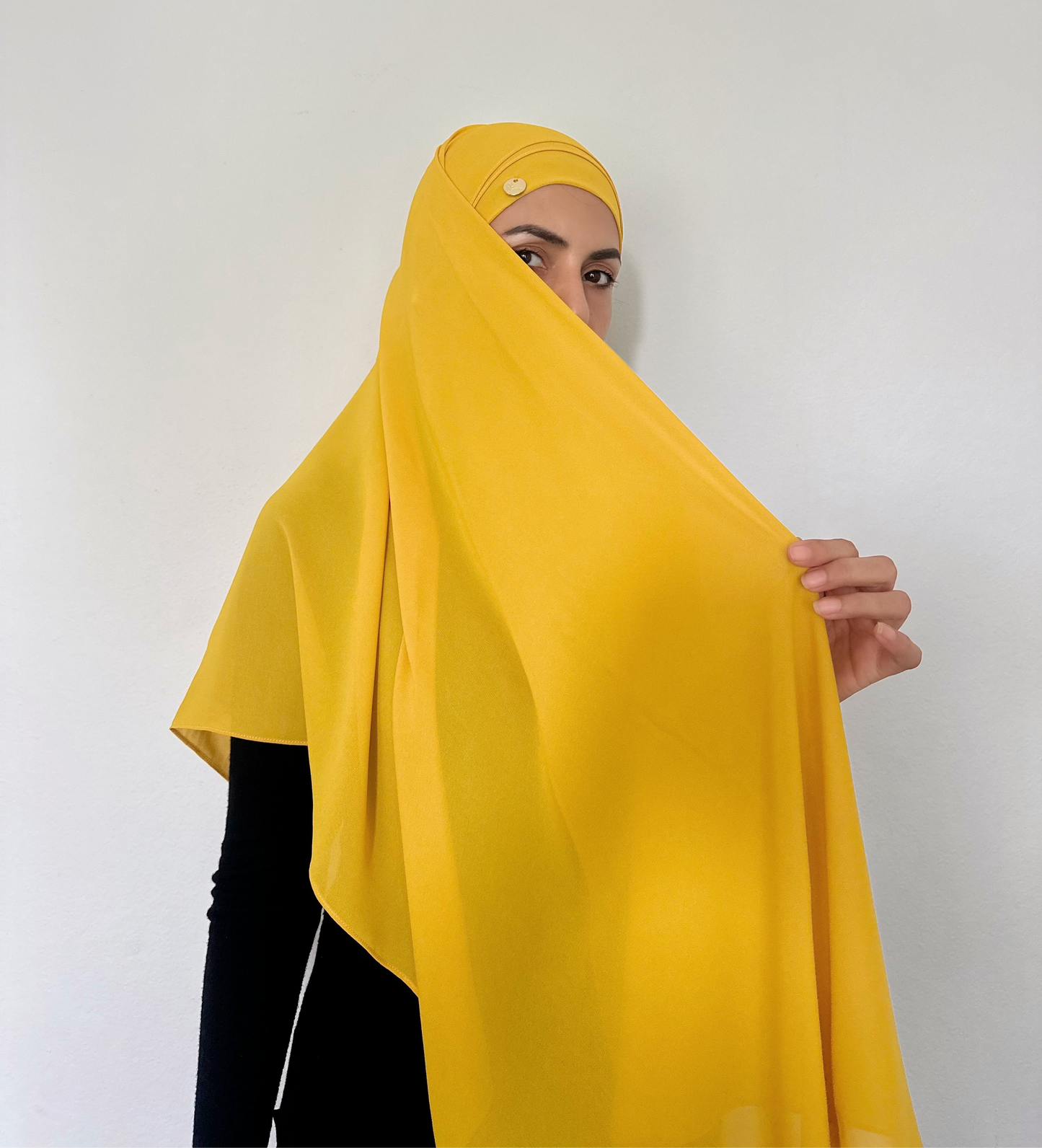 TUSCAN SUN ~ Chiffon matching hijab set. (Hijab+Underscarves)