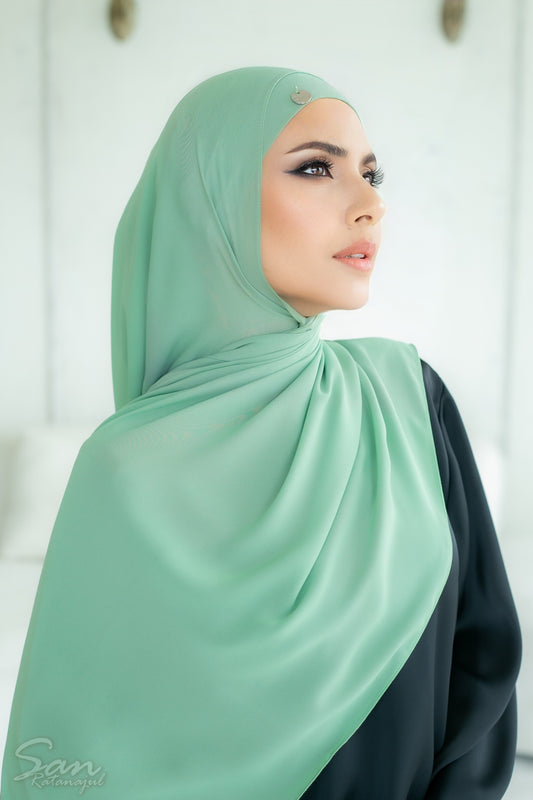 GRANDY SMITH APPLE ~ Sakinah: Chiffon Matching Hijab Set
