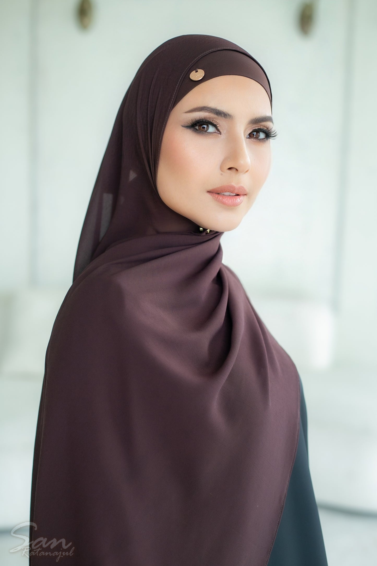 COFFEE BEEN ~ Sakinah: Chiffon Matching Hijab Set